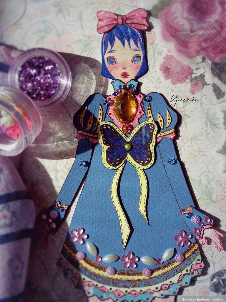 Куколки-бабочки (бумажные куклы) (фото 6)