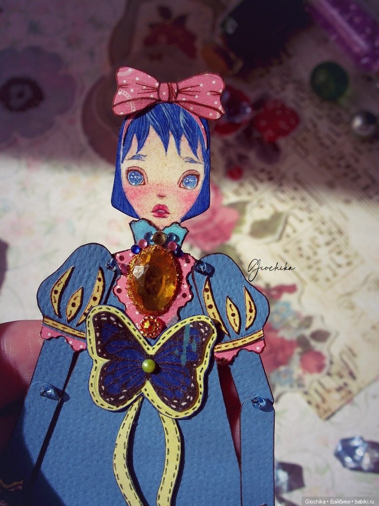 Куколки-бабочки (бумажные куклы) (фото 7)