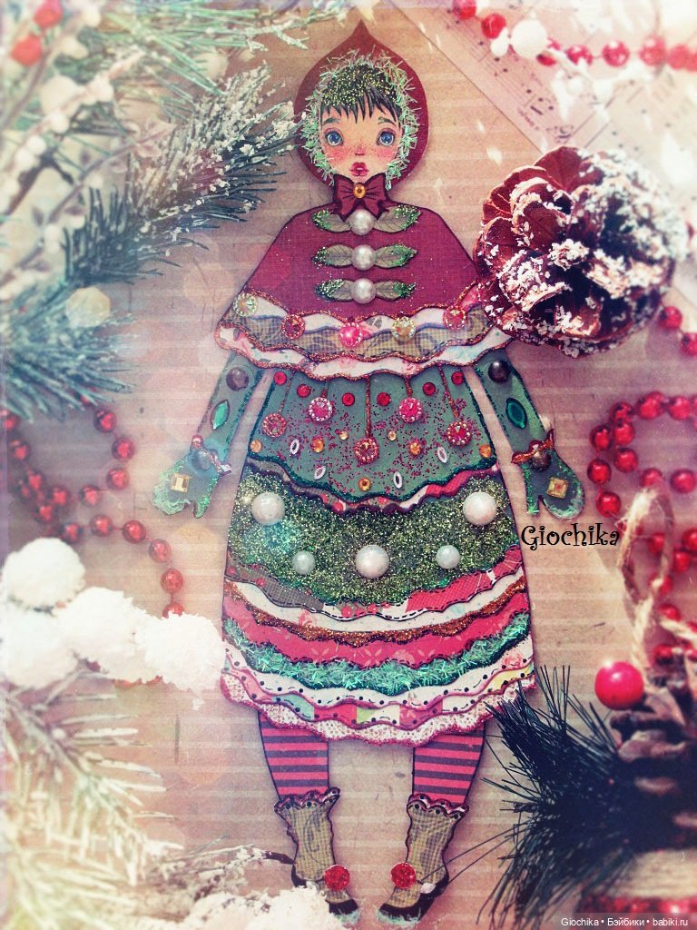 Кукла-ёлка для новогоднего настроения