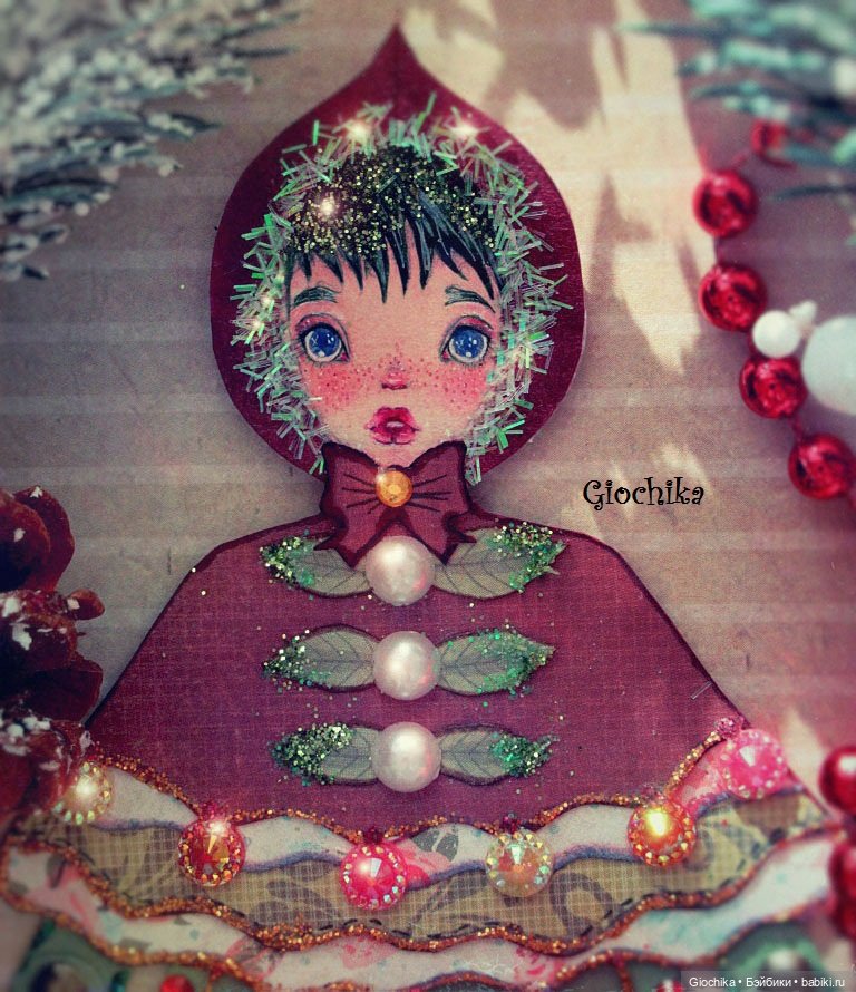 Кукла-ёлка для новогоднего настроения (фото 3)