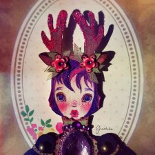 Оленёнок (бумажная кукла)