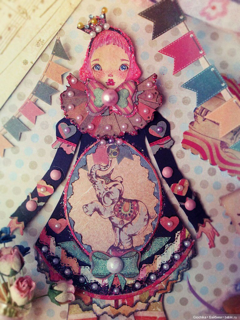 Циркачка (бумажная кукла) (фото 2)