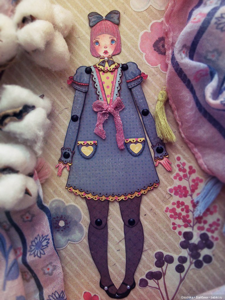 Всё дело в банте (бумажная кукла)