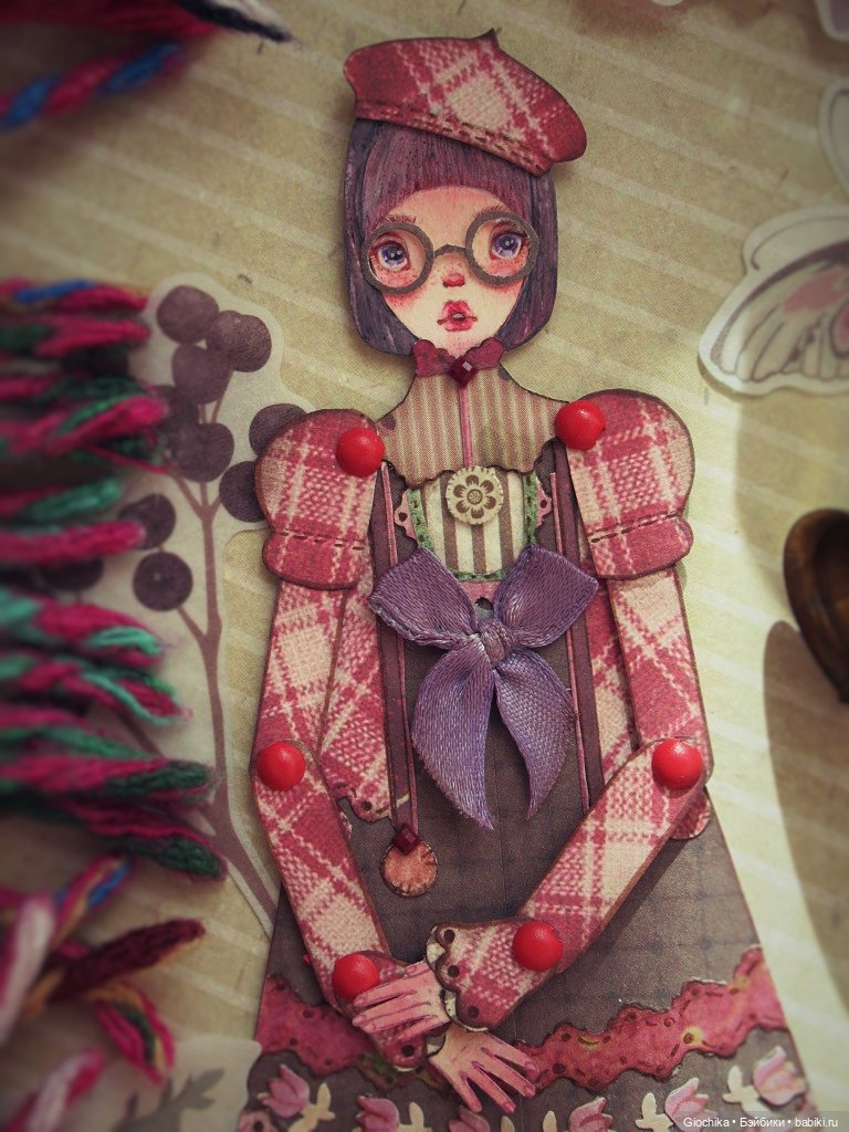 Твидовый образ для бумажной куклы (фото 4)