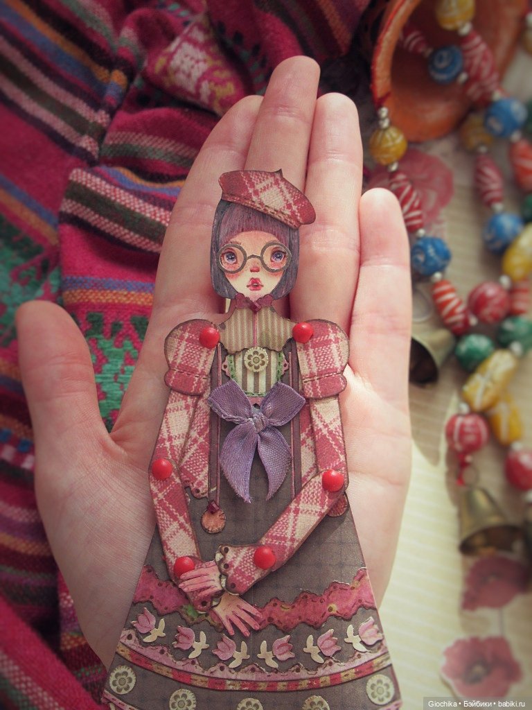 Твидовый образ для бумажной куклы (фото 5)