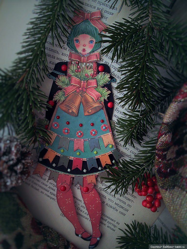 Кукла-ёлка для новогоднего настроения (фото 2)