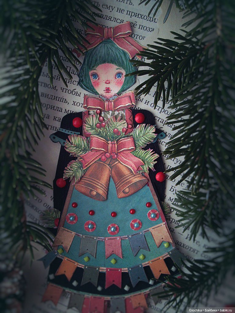 Кукла-ёлка для новогоднего настроения (фото 4)