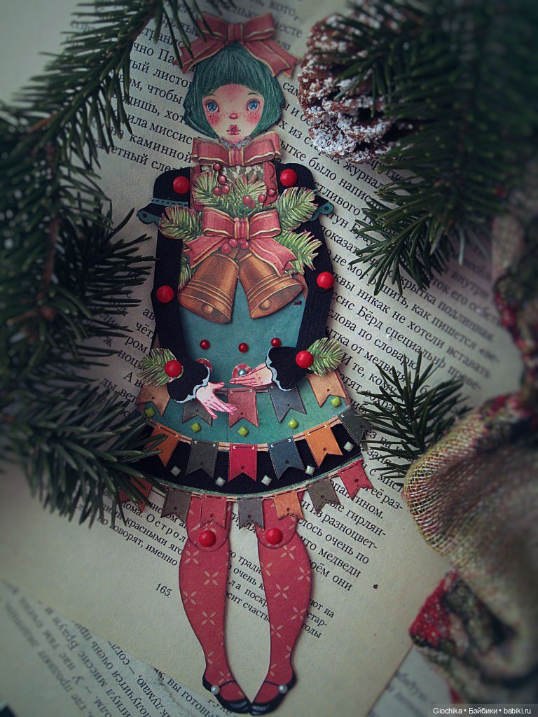Кукла-ёлка для новогоднего настроения (фото 3)