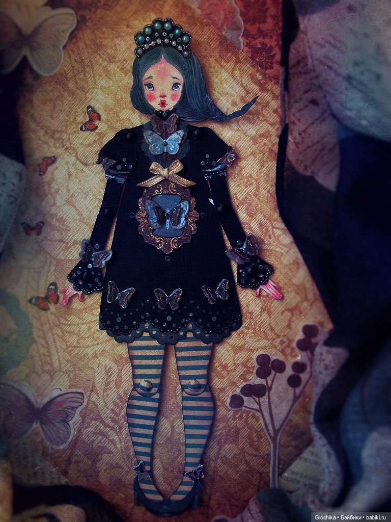 Первая кукла весны (бумажная кукла)