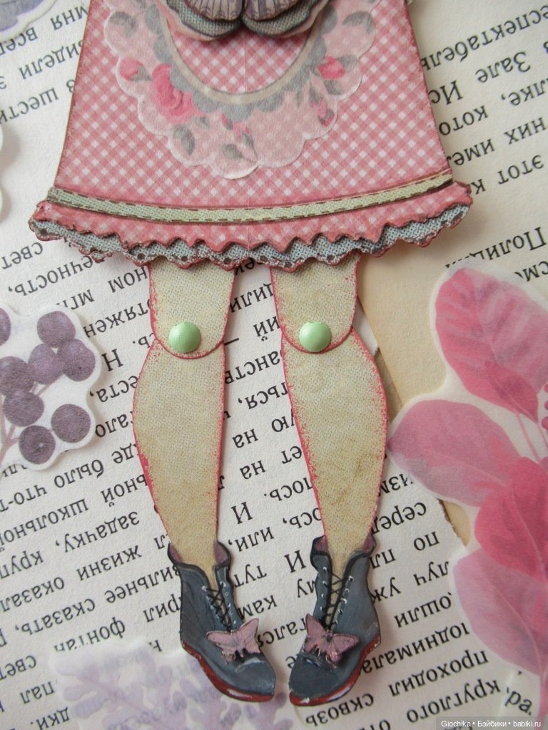 Куколка-бабочка (бумажная кукла) (фото 8)