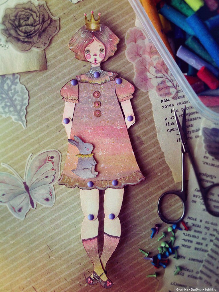 Принцесса-циркачка — Авторские куклы из дерева (фото 4)