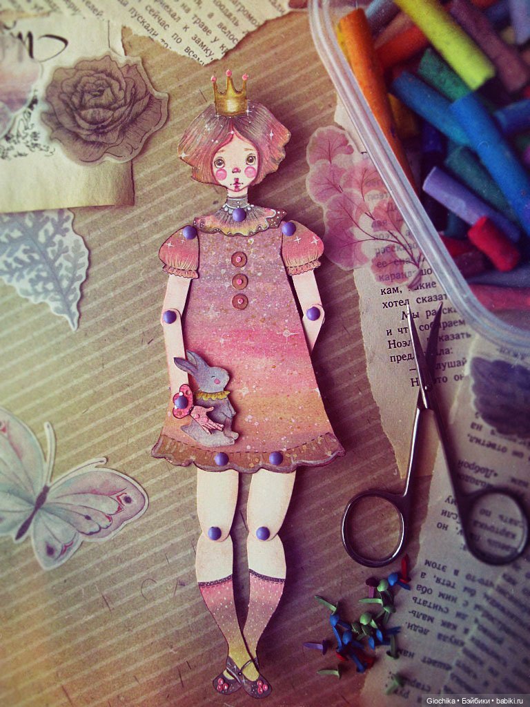 Принцесса-циркачка — Авторские куклы из дерева