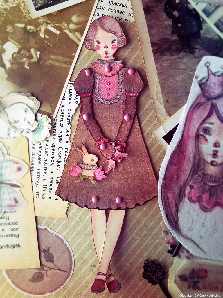 Моя новая бумажная кукла — Авторские куклы из дерева (фото 3)