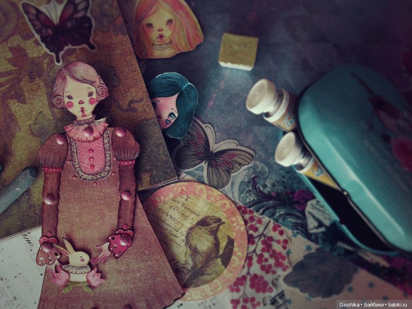 Моя новая бумажная кукла — Авторские куклы из дерева (фото 7)