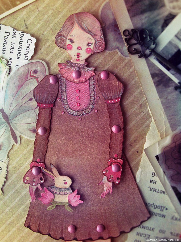 Моя новая бумажная кукла — Авторские куклы из дерева (фото 6)