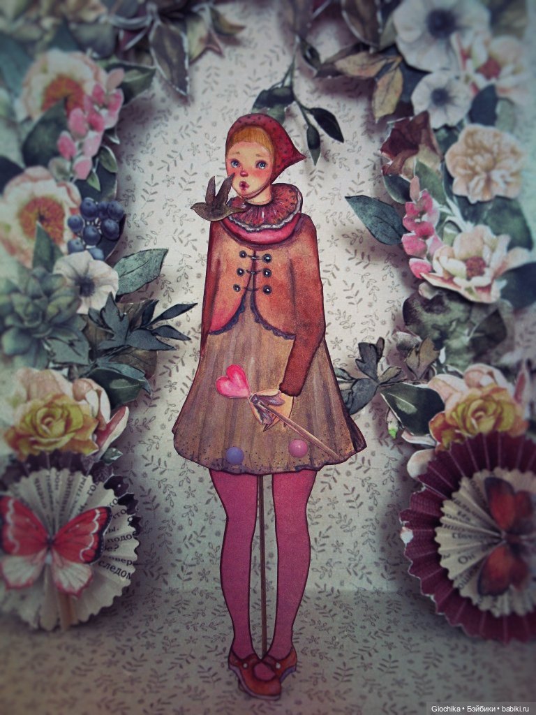 Бумажные куколки — Авторские куклы из дерева (фото 3)