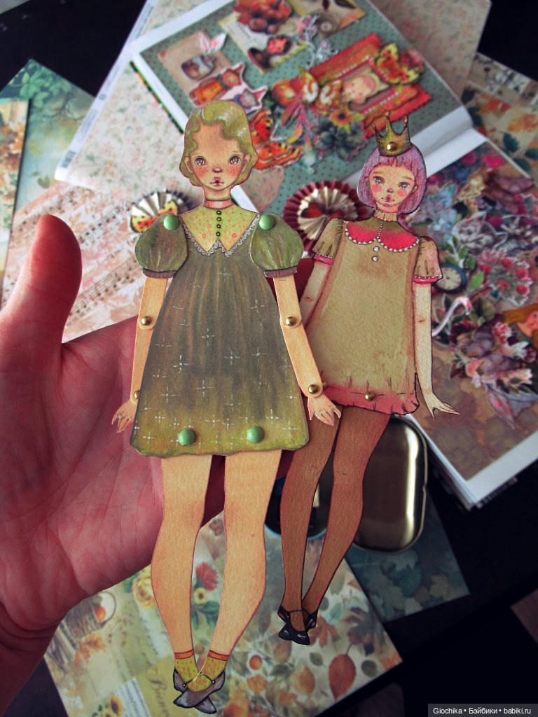 Бумажные куклы — Авторские куклы из дерева (фото 8)