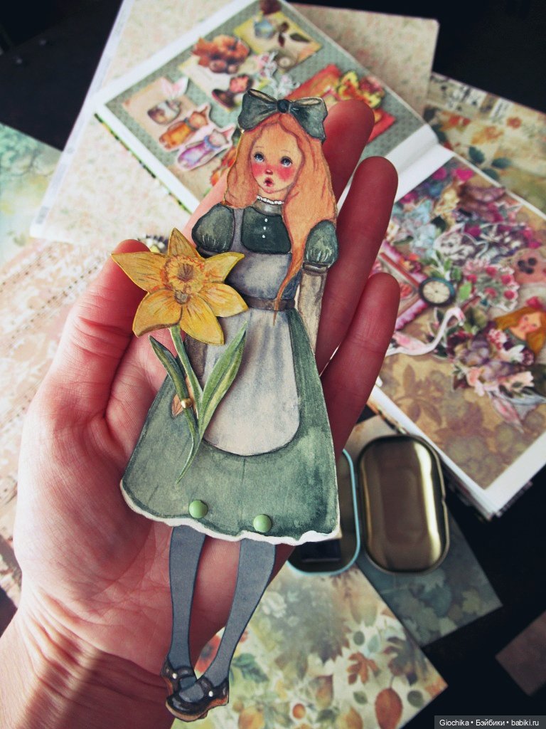 Новые бумажные куклы — Авторские куклы из дерева (фото 4)