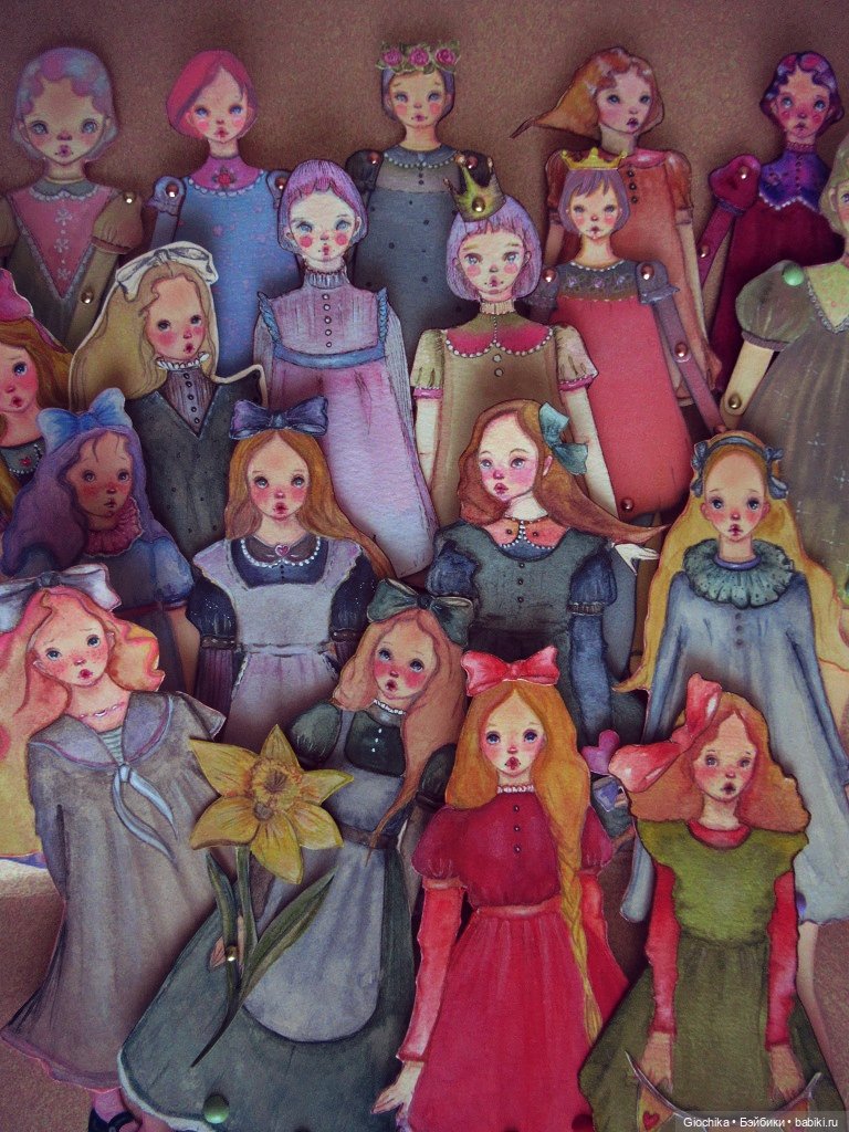 Новые бумажные куклы — Авторские куклы из дерева