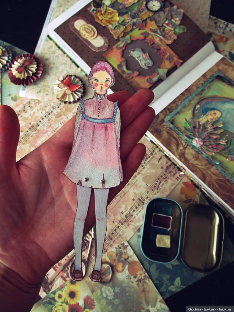 Бумажные куклы — Авторские куклы из дерева (фото 2)