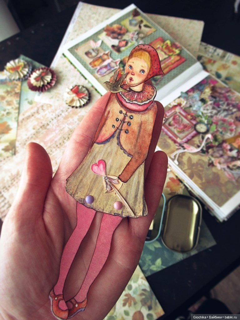 Бумажные куколки — Авторские куклы из дерева (фото 4)