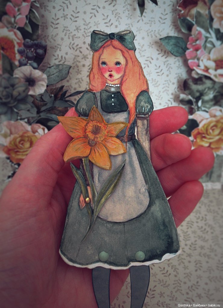 Новые бумажные куклы — Авторские куклы из дерева (фото 5)