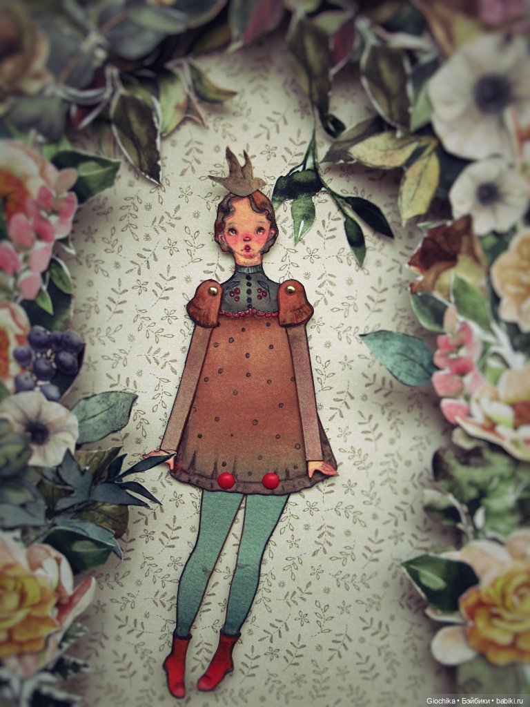 Бумажные куколки — Авторские куклы из дерева (фото 6)
