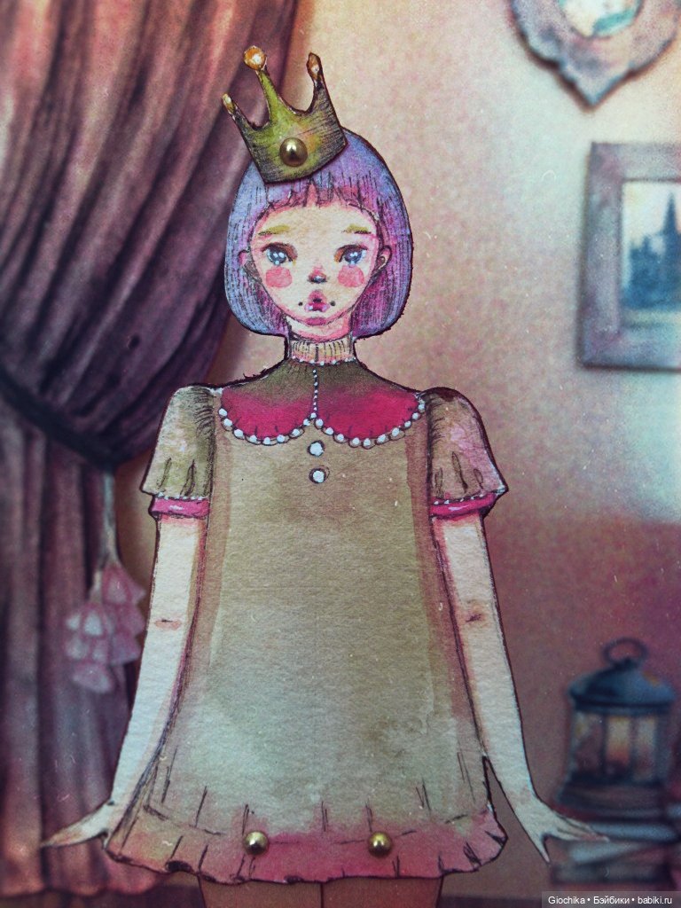 Бумажные куклы — Авторские куклы из дерева (фото 7)