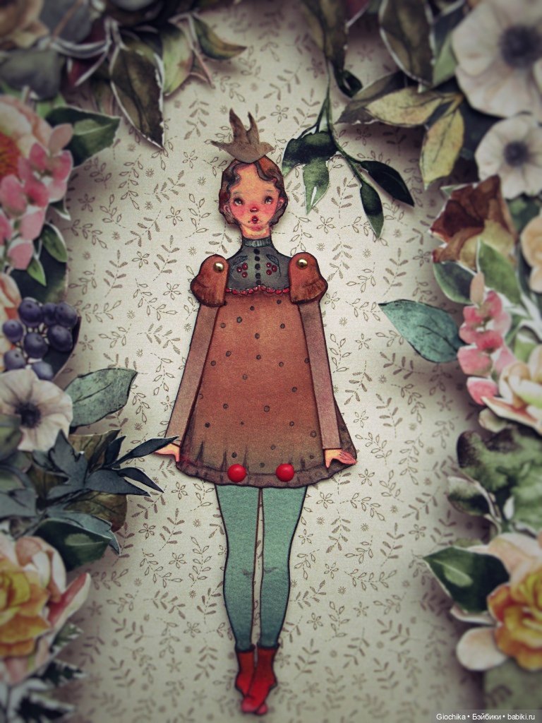Бумажные куколки — Авторские куклы из дерева (фото 5)