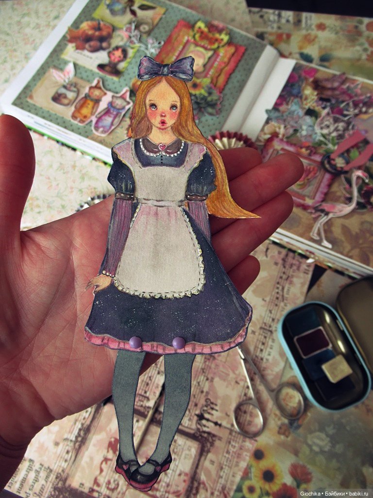 Новые бумажные куклы — Авторские куклы из дерева (фото 8)