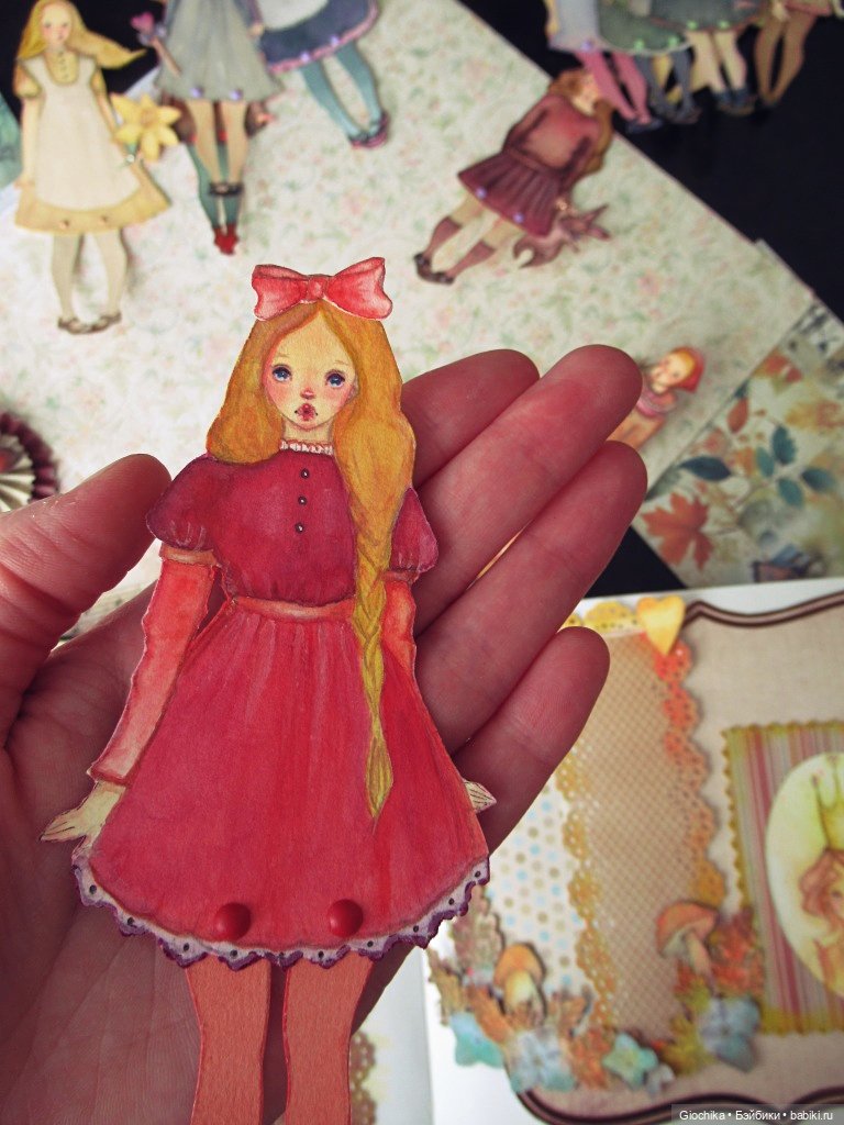 Бумажные куклы — Авторские куклы из дерева (фото 5)