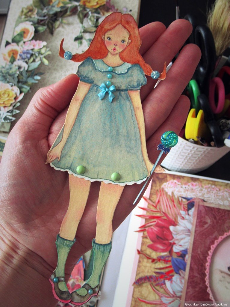 Летние бумажные куклы — Авторские куклы из дерева (фото 3)