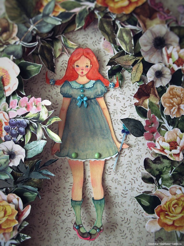 Летние бумажные куклы — Авторские куклы из дерева