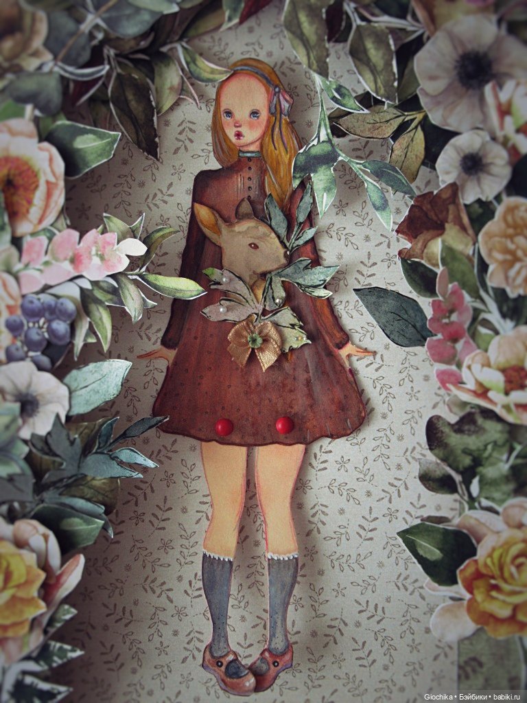 Летние бумажные куклы — Авторские куклы из дерева (фото 4)