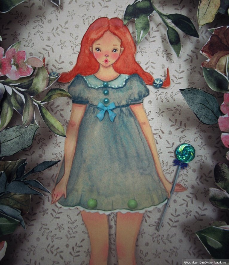 Летние бумажные куклы — Авторские куклы из дерева (фото 2)