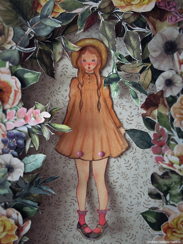 Летние бумажные куклы — Авторские куклы из дерева (фото 9)