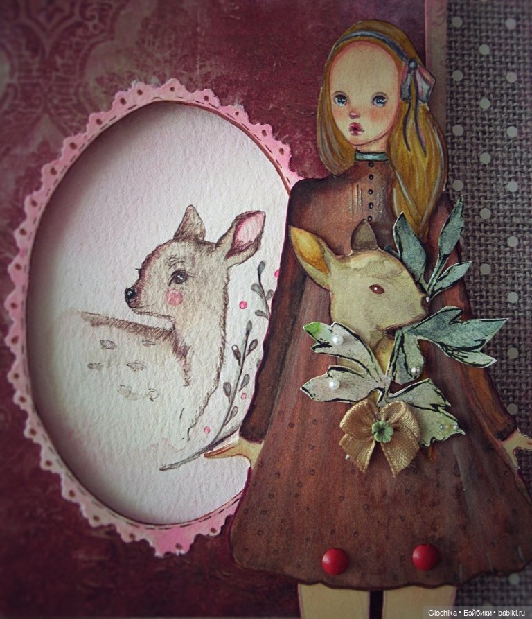 Летние бумажные куклы — Авторские куклы из дерева (фото 7)