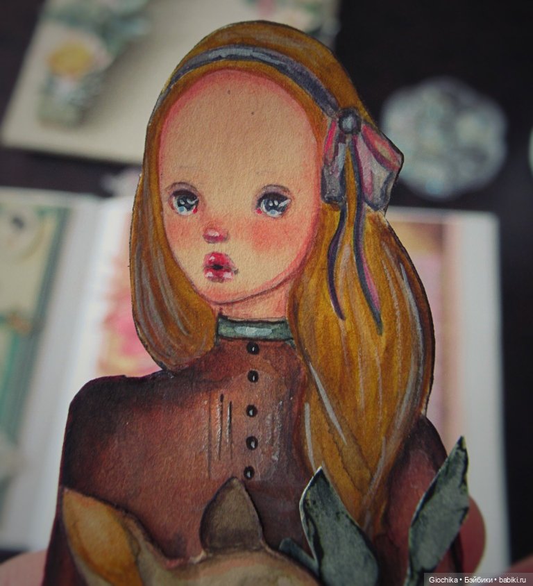 Летние бумажные куклы — Авторские куклы из дерева (фото 8)