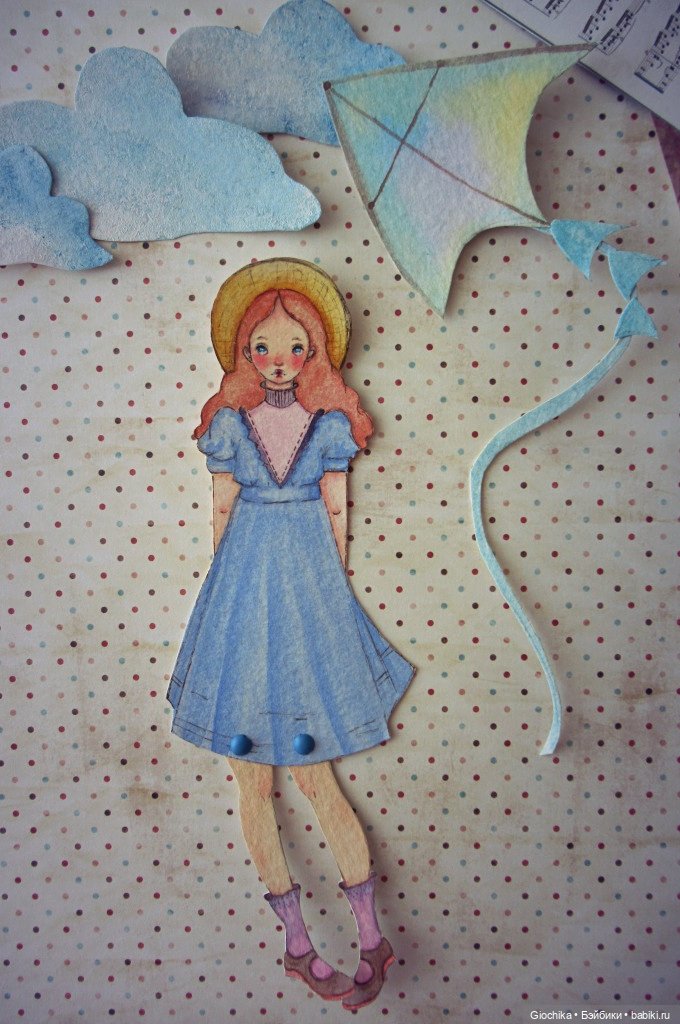 Летние бумажные куклы — Авторские куклы из дерева (фото 4)