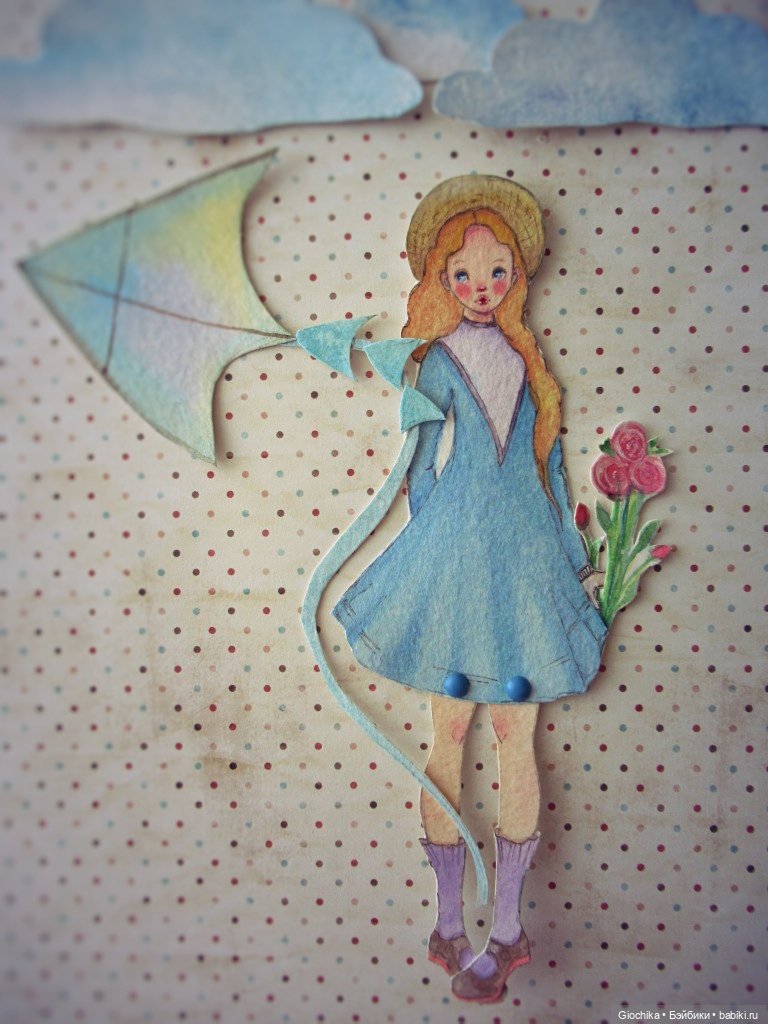 Летние бумажные куклы — Авторские куклы из дерева (фото 2)