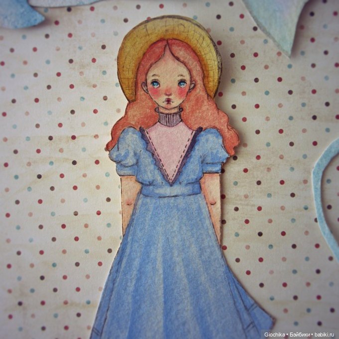 Летние бумажные куклы — Авторские куклы из дерева (фото 5)