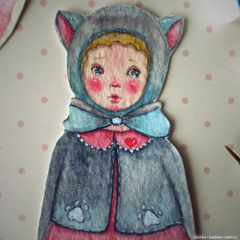 Новые бумажные куклы — Авторские куклы из дерева (фото 9)