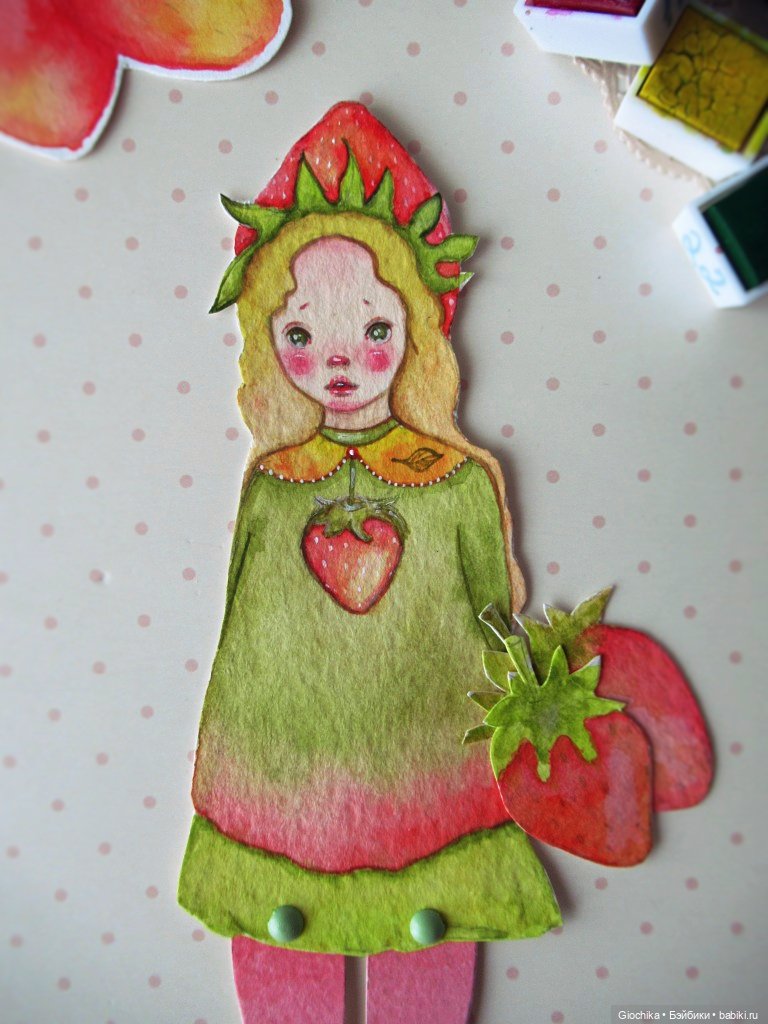 Новые бумажные куклы — Авторские куклы из дерева (фото 6)