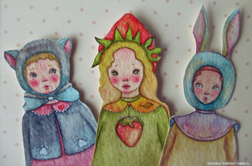 Новые бумажные куклы — Авторские куклы из дерева