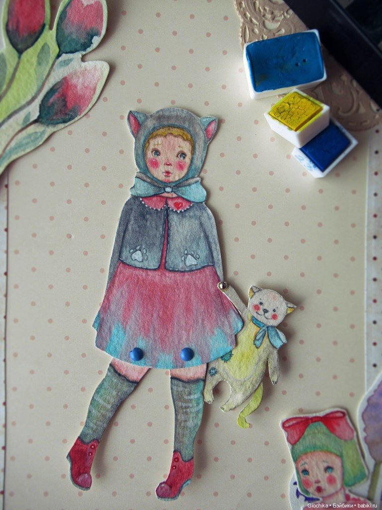 Новые бумажные куклы — Авторские куклы из дерева (фото 7)