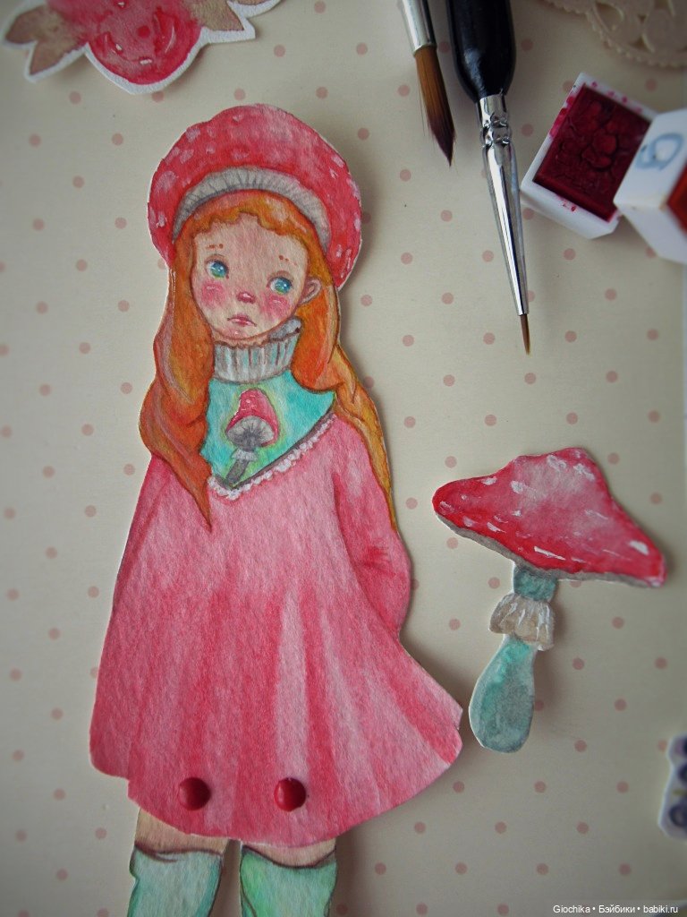 Новые бумажные куклы — Авторские куклы из дерева