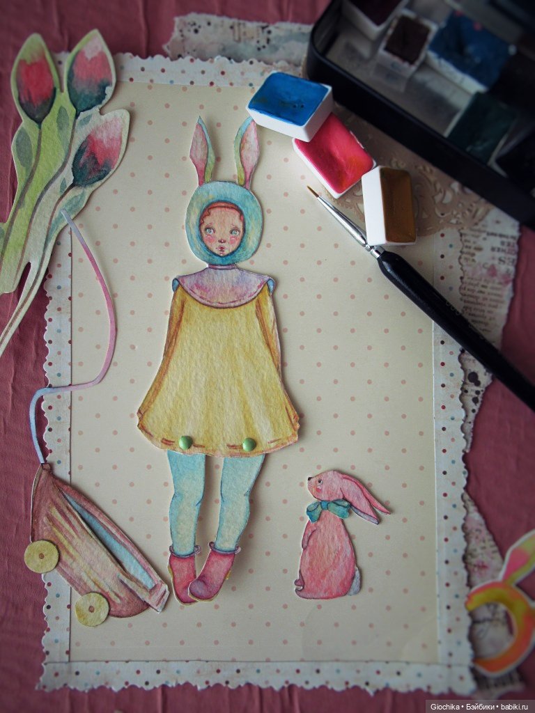 Новые бумажные куклы — Авторские куклы из дерева (фото 2)