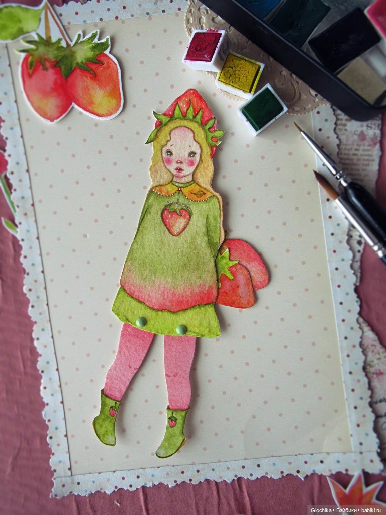 Новые бумажные куклы — Авторские куклы из дерева (фото 5)