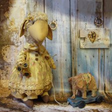 По мотивам антикварных игрушек фирмы  STEIFF