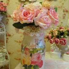 Ваза из простой стеклянной банки